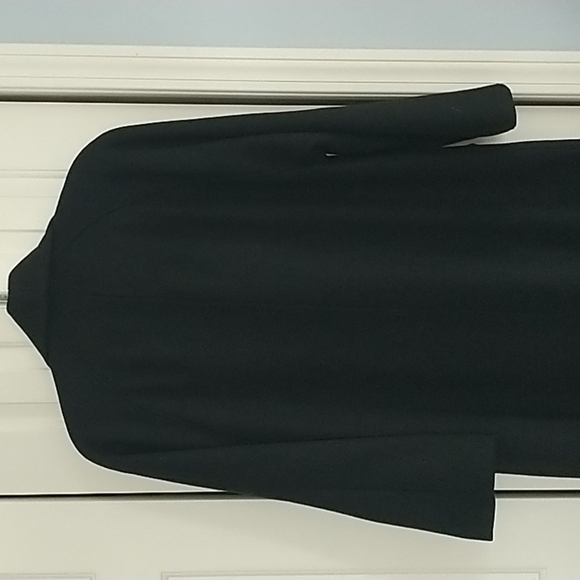 Russell Scott Vintage Black Maxi Dress Coat with Embroidery - Picture 7 of 11